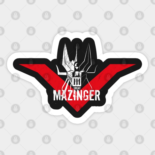 108 Great Mazinger Head Sticker by Yexart